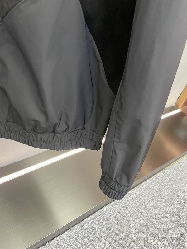 루이비통 기하학적 패치 양피 기능성 재킷 001-273719