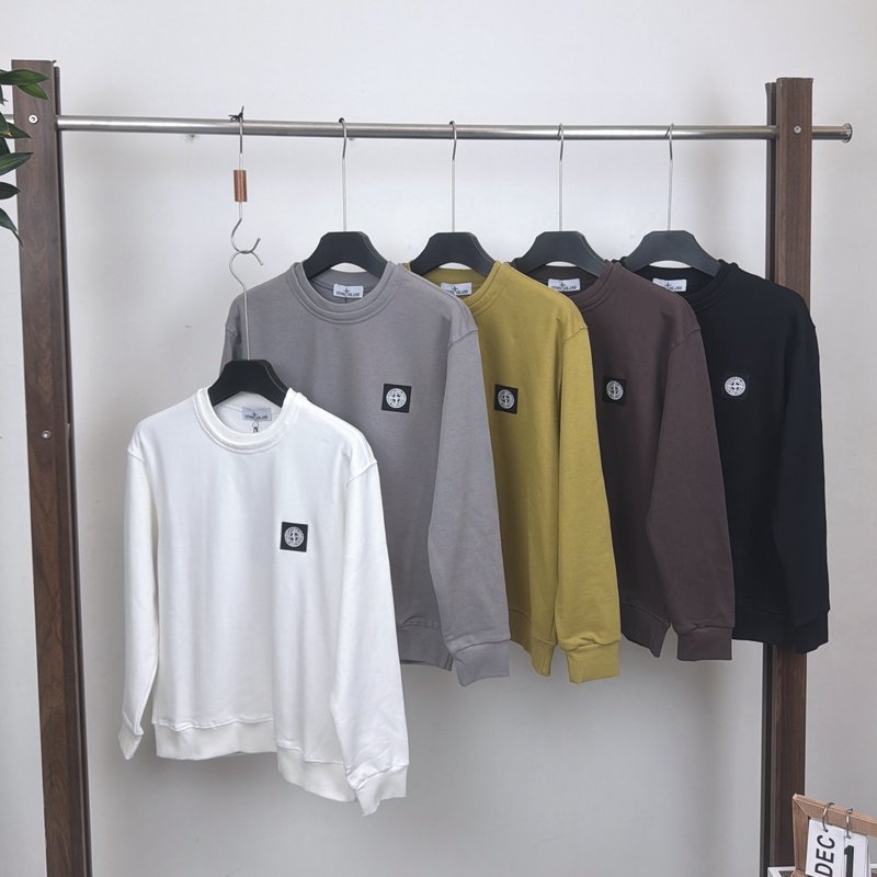 스톤아일랜드 더블 레이어 크루넥 스웻셔츠 001-273734