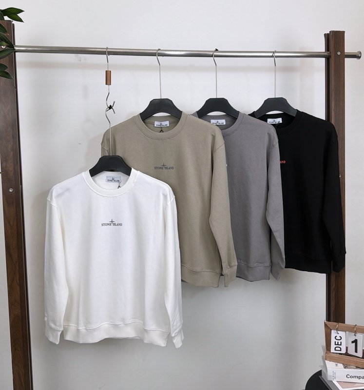 스톤 아일랜드 라운드넥 스웨트셔츠 001-273737