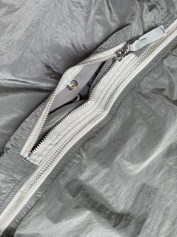 스톤 아일랜드 로고 주름 나일론 자켓 001-273747