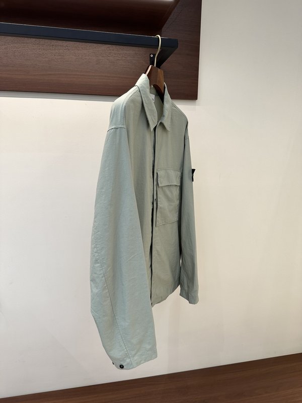 스톤아일랜드 하늘색 셔츠 자켓 001-273760