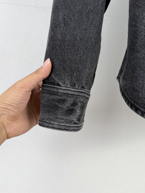 Ami 파리 브레이드 하트 데님 자켓 001-273807