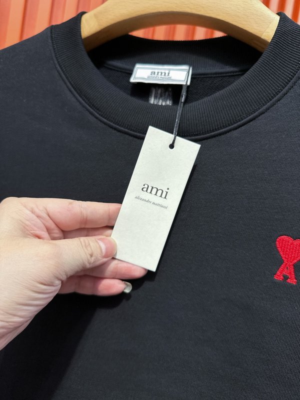 AMI Paris 하트 오버핏 맨투맨 001-273809
