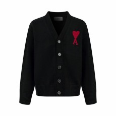 Ami Paris 하트 자카드 가디건 001-273815