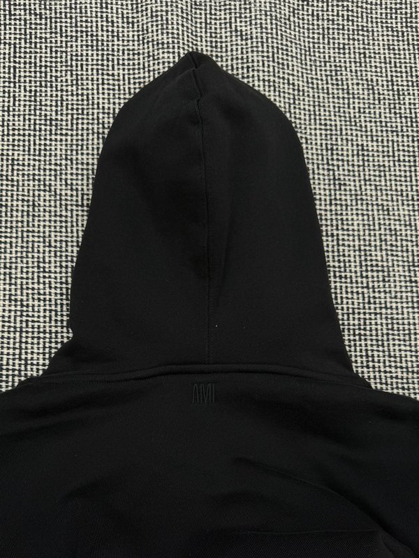 Ami 하트 자수 후드 티셔츠 001-273818