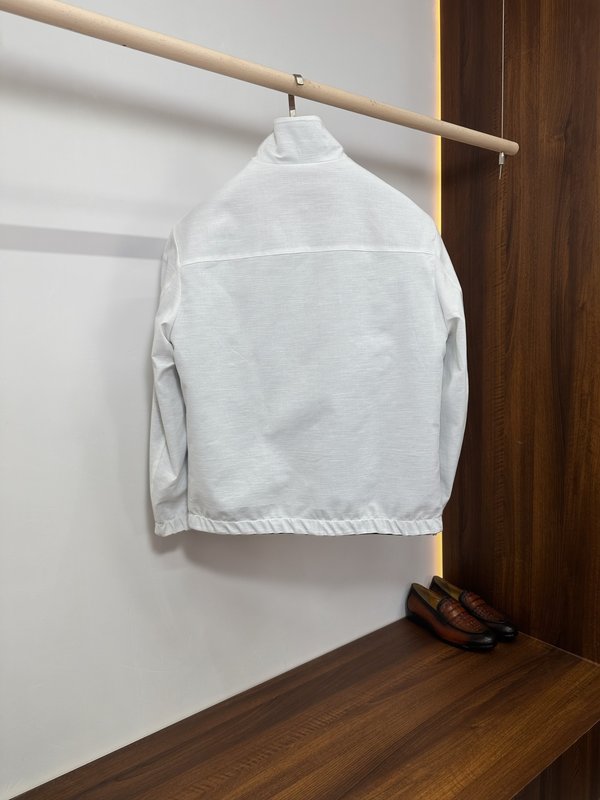 Loro Piana 양면 착용 스탠드 칼라 자켓 001-273924