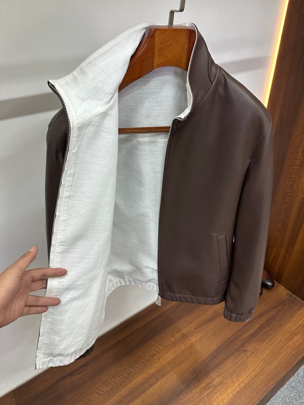 Loro Piana 양면 착용 스탠드 칼라 자켓 001-273924