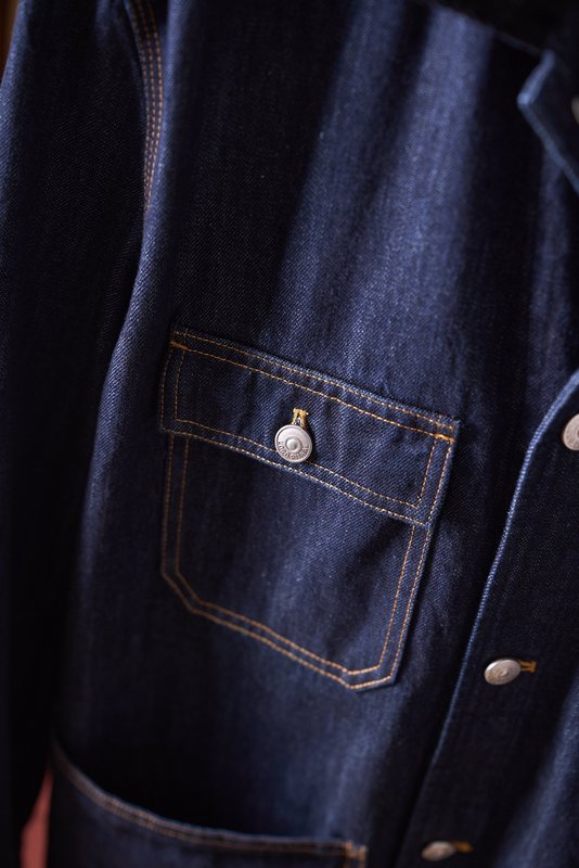Loro Piana 워시드 코튼 코듀로이 칼라 데님 자 001-273980