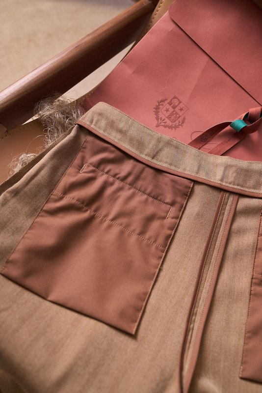 Loro Piana 헤링본 울 혼방 슬랙스 001-273982