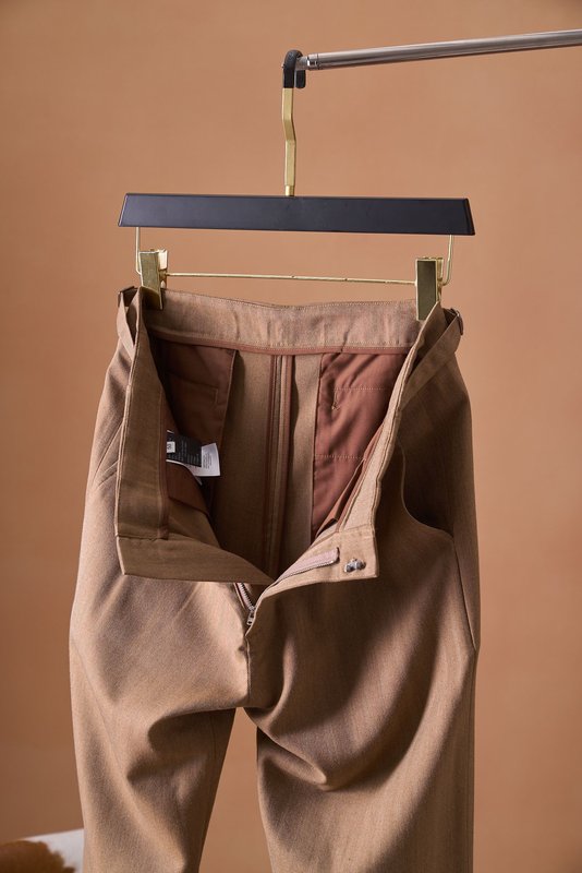 Loro Piana 헤링본 울 혼방 슬랙스 001-273982
