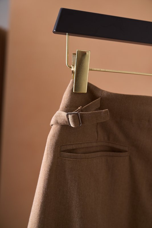 Loro Piana 헤링본 울 혼방 슬랙스 001-273982