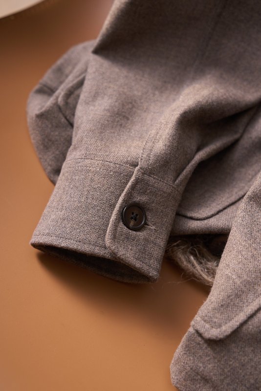 Loro Piana 울 혼방 셔츠 재킷 001-273985