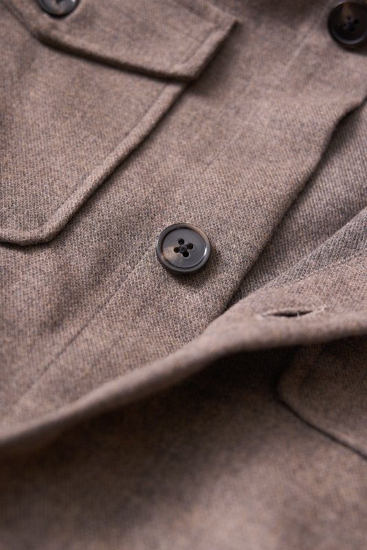 Loro Piana 울 혼방 셔츠 재킷 001-273985