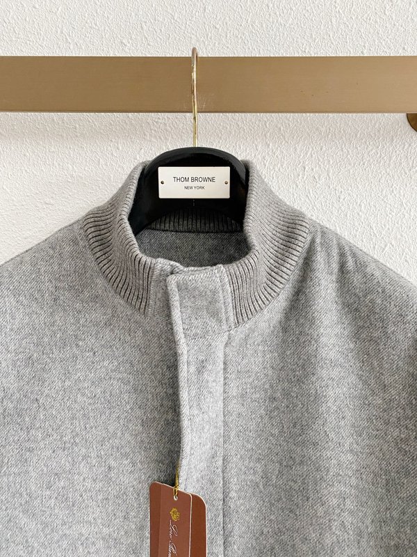 Loro Piana 울 스탠드칼라 자켓 001-273990