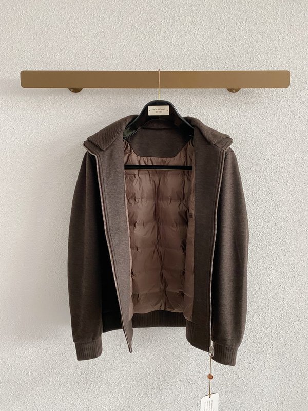 Loro Piana 남성 다운 패딩 스탠드 칼라 심플 001-273992