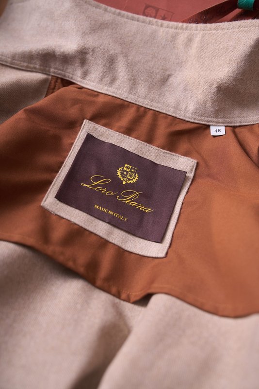 Loro Piana 울 혼방 워크 카라 셔츠 재킷 001-273999