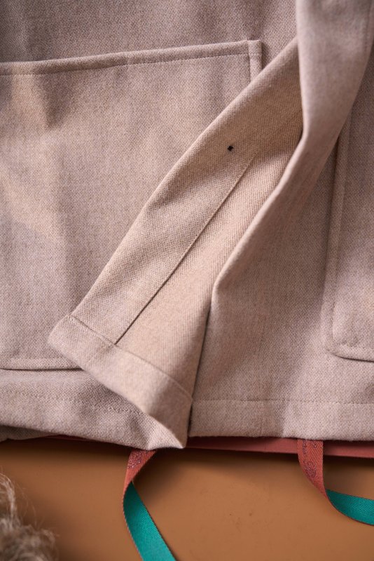 Loro Piana 울 혼방 워크 카라 셔츠 재킷 001-273999