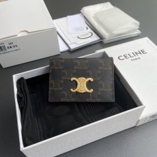 TRIOMPHE 로고 프린트 플립 카드 케이스 001-274046