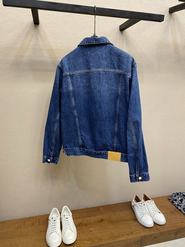 루이비통 자수 레터링 크리스탈 진 재킷 001-274063