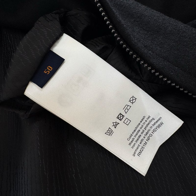 루이비통 울 혼방 후드 코트 001-274157