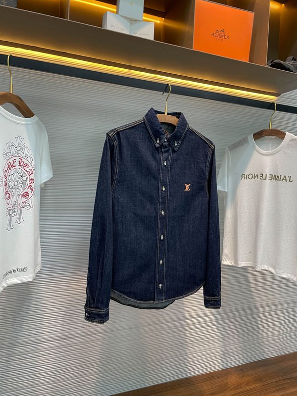 루이비통 효소 워싱 데님 셔츠 001-274181