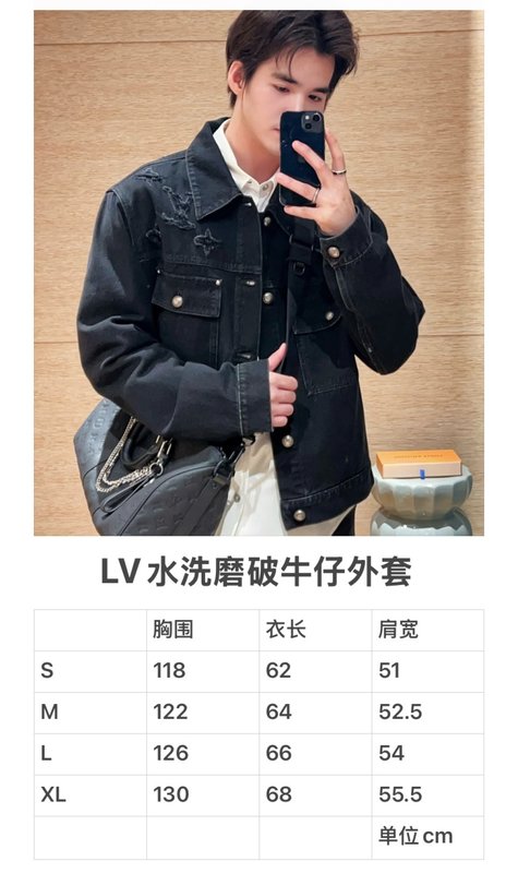 LV 워싱 데님 자켓 001-274198