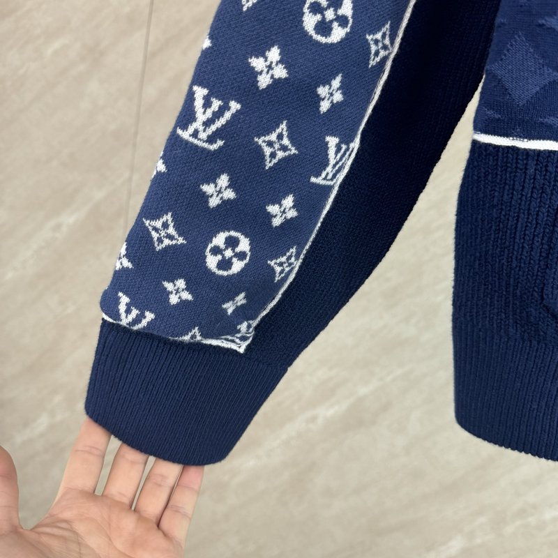 Nigo 패치워크 디자인 헤비 니트 지퍼 자켓 001-274208