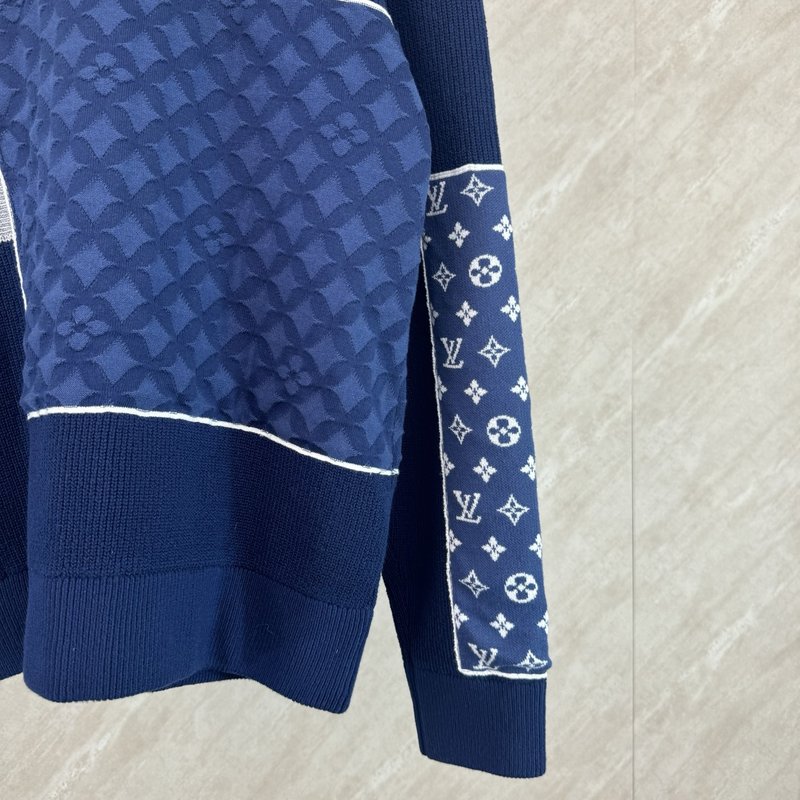 Nigo 패치워크 디자인 헤비 니트 지퍼 자켓 001-274208