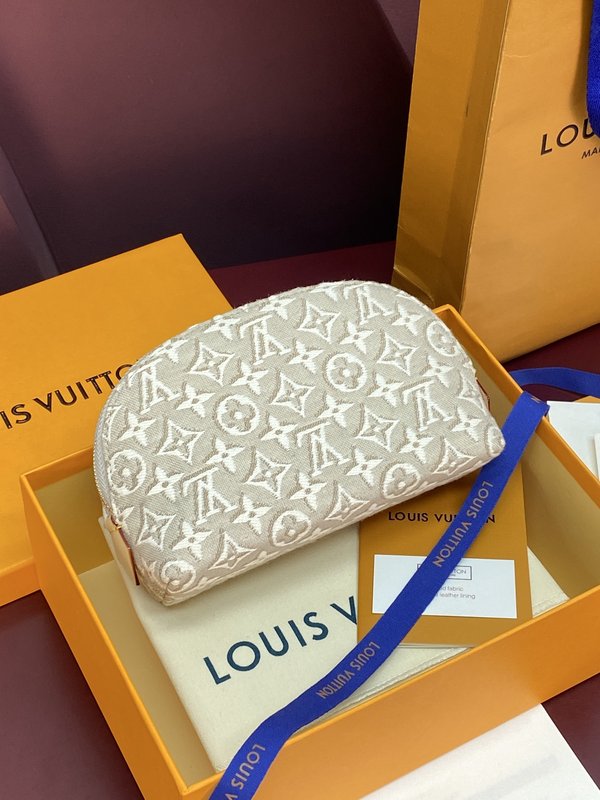 LV 모노그램 자카드 캔버스 화장품 파우치 001-274292