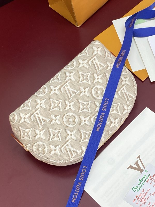 LV 모노그램 자카드 캔버스 화장품 파우치 001-274292