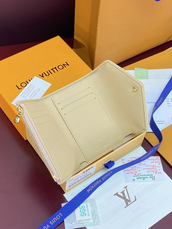 LV 모노그램 엠블럼 자카드 Victorine 지갑 001-274293
