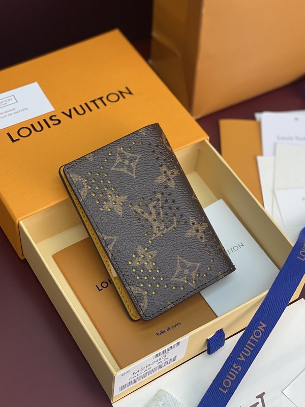 LV 포켓 머니클립 옐로우 브라운 001-274300