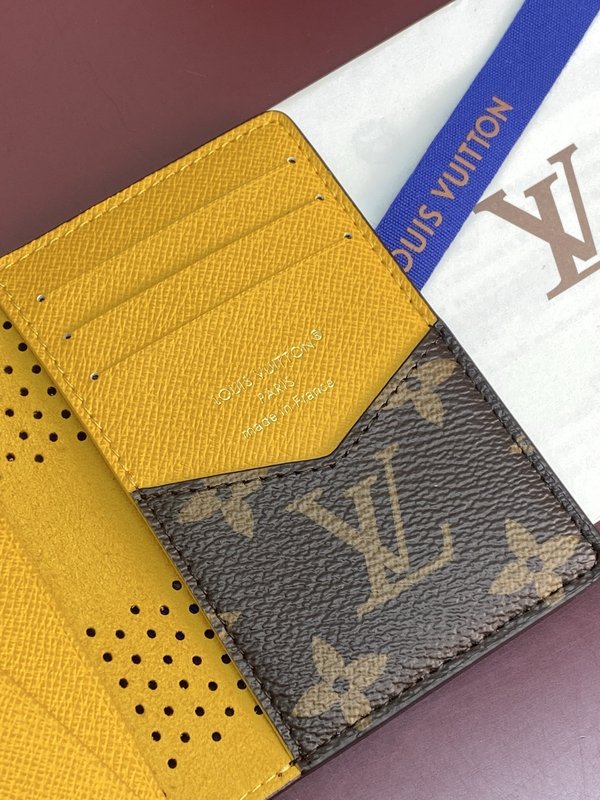 LV 포켓 머니클립 옐로우 브라운 001-274300