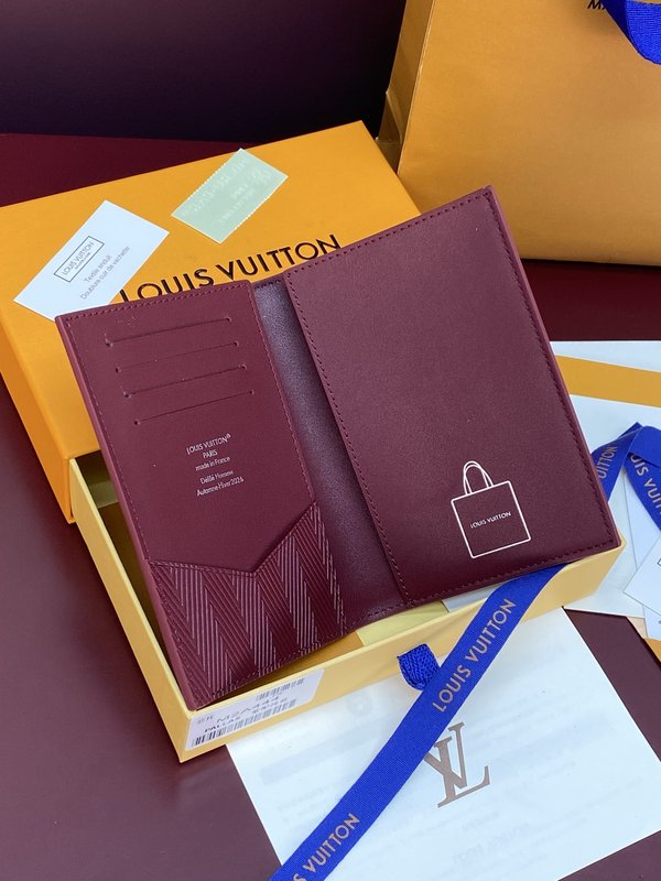 LV 패키징 가죽 여권 케이스 001-274315