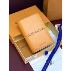 LV 가죽 여권 케이스 파란색 001-274316