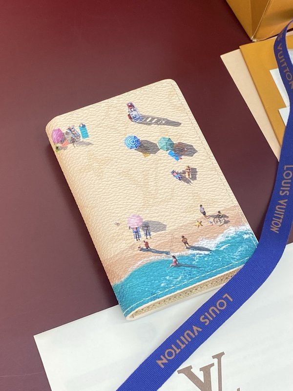 LV 포켓 머니클립 비치 프린트 001-274503