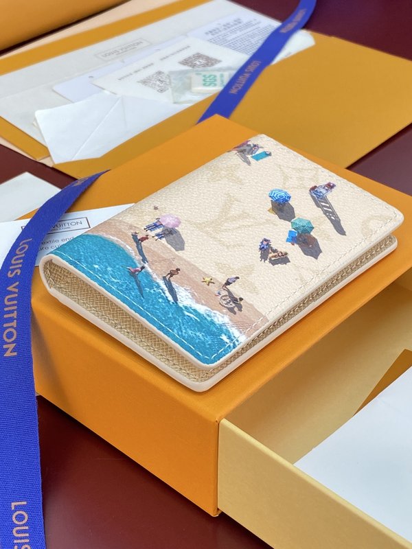 LV 포켓 머니클립 비치 프린트 001-274503