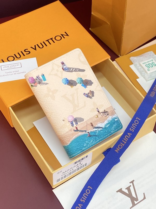 LV 포켓 머니클립 비치 프린트 001-274503