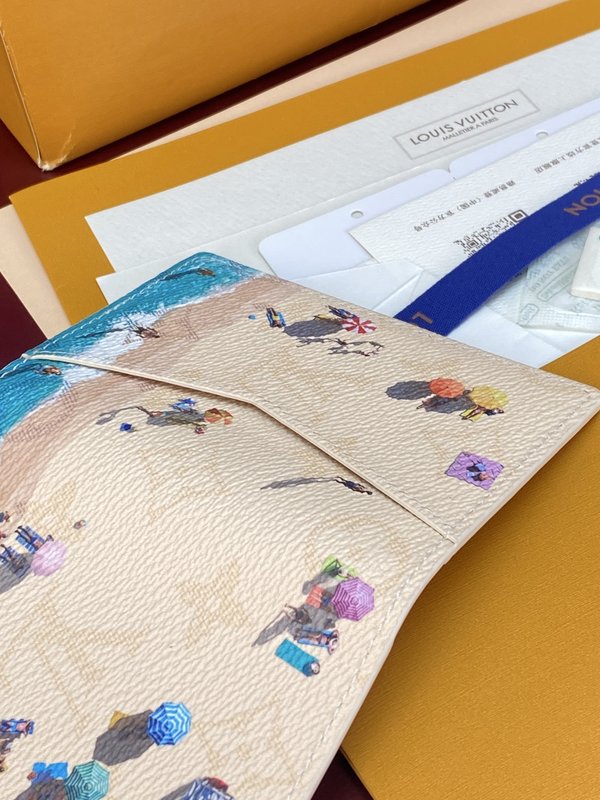 LV 포켓 머니클립 비치 프린트 001-274503