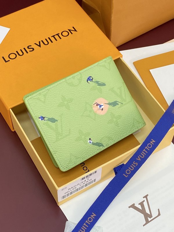 LV 아보카도 그린 슬렌더 지갑 001-274509