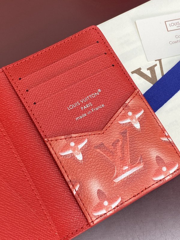 LV 포켓 머니클립 코튼 레드 001-274530
