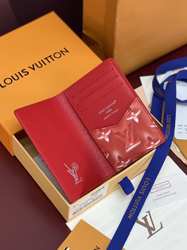 LV 포켓 머니클립 코튼 레드 001-274530