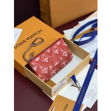 LV 지퍼 동전지갑 코튼 레드 001-274531