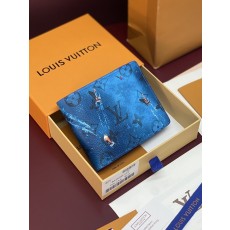 LV 멀티플 지갑 칩버전 오션 프린트 001-274536