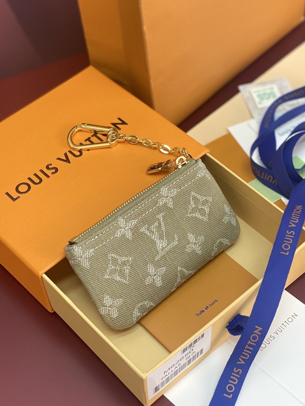 LV 모노그램 데님 지퍼 동전지갑 001-274547