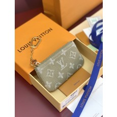 LV 모노그램 데님 지퍼 동전지갑 001-274547