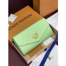 LV 마카롱 그린 가죽 반지갑 001-274573
