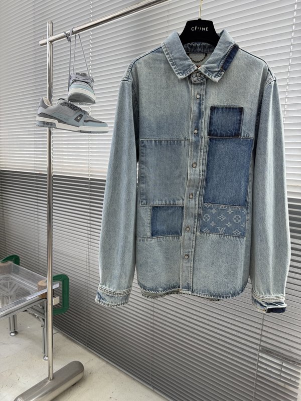 루이비통 로고 패치 데님 자켓 001-274663
