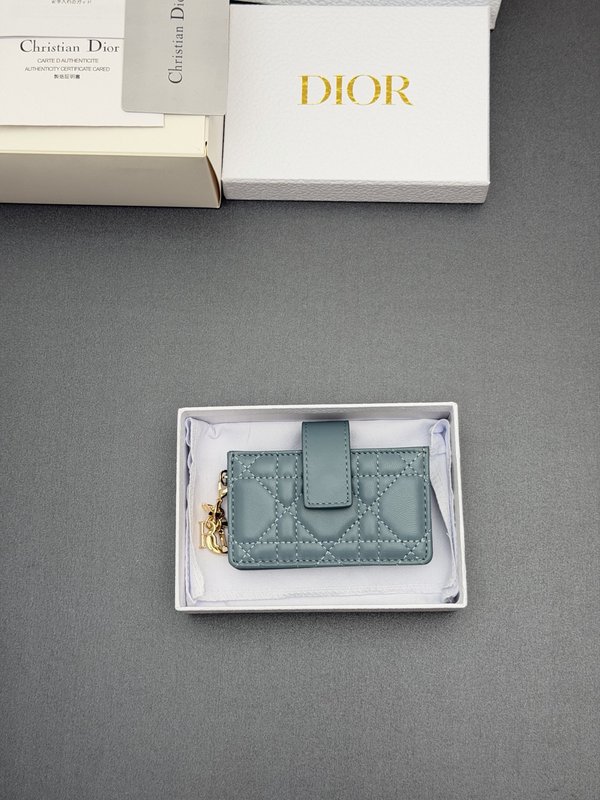 디올 레이디 재스민 카드지갑 양가죽 격자무늬 001-274748