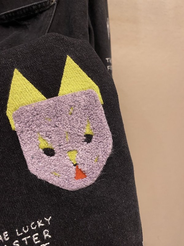 로에베 Louis Wain 콜라보 고양이 자수 데님 재 001-274929